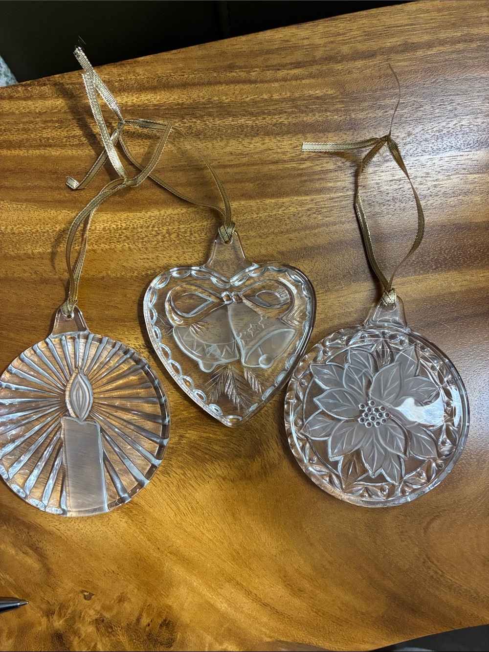 MILKSA Festive Crystal Ornaments Set of 3